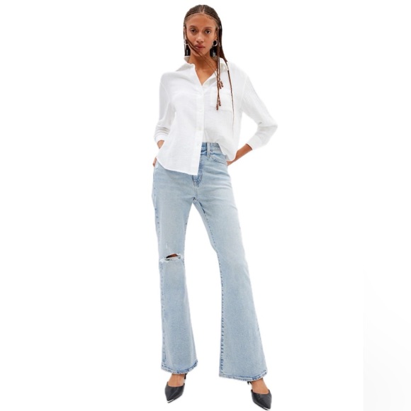 GAP Factory Denim - High Rise 70s Flare Jeans Long (32 inseam)